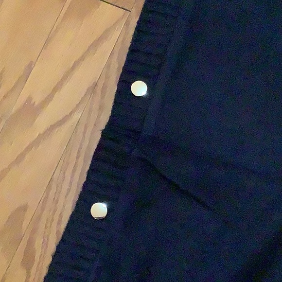 LOFT Navy Blue Soft Knit Poncho - Picture 5 of 6